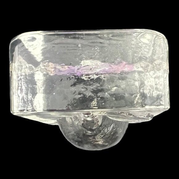 Handcrafted Art Glass Lemon Paperweight 4x2 Clear 3D Heavy Gift - Picture 5 of 8